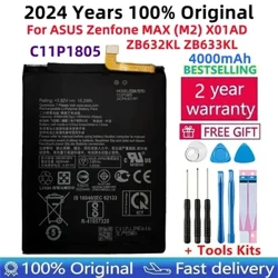 100%-ban eredeti akkumulátor C11P1805 ASUS Zenfone MAX (M2) X01AD ZB632KL ZB633KL kiváló minőségű mobiltelefon akkumulátor Bateria+ eszközökhöz