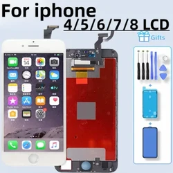 AAA + LCD Moni mo Iphone 4 5 6 6S Fa'aali le Fa'aigoa Mata Fa'atonu Fa'apotopotoga mo le iPhone 6 7 8Plus LCD Suiga mo le iPhone 8