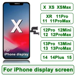OLED iPhone X XR XS Max LCD Incell iPhone 11 12 13 Pro Max 13 Mini 14 Plus 15 Oled LCD-näytön digitoijakokoonpano