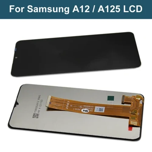 Samsung Galaxy A12 LCD displeýi A125 A125F SM-A125F Samsung A12 ekrany çalyşýan bölekler üçin duýgur ekran sanlaýjysy üçin saýlama