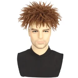 ʻO nā wigs Synthetic hou ʻo Topper Niche Personality ʻO ka lauoho Toupee Hairpieces Fluffy Afro Topper Hair Extensions no nā kāne a me nā wahine.