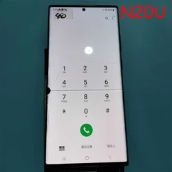 N20U LCD Glass Broken Practice LCD For Samsung Galaxy Note 20 Ultra N9860 N986F N986U Broken Screen Glass Touch OK DOT+LINE
