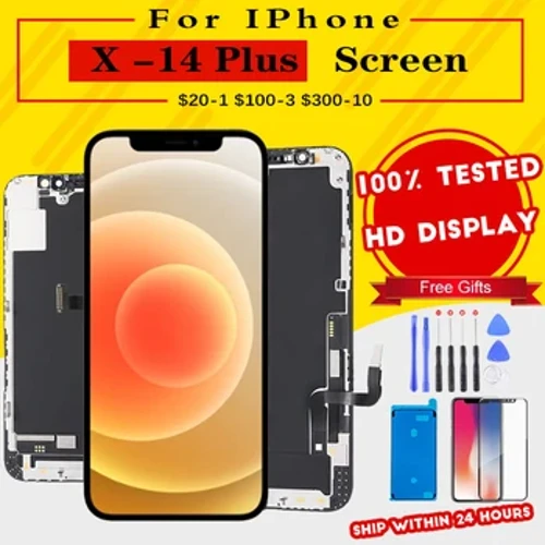 Màn Hình OLED Cho iPhone X XR XS MAX Màn Hình LCD 3D Màn Hình Cảm Ứng Hiển Thị Hội Thay Thế Cho iPhone 11 12 13 pro Max 14 Plus Màn Hình Hiển Thị OLED