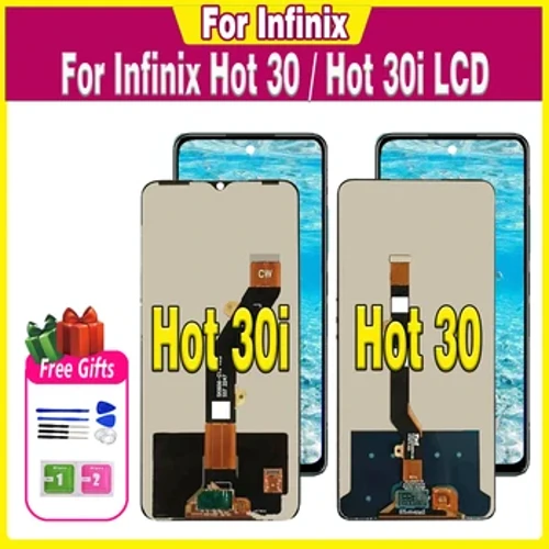 LCD Mo infinix Hot 30 hot30 X6831 LCD Fa'aaliga Mo Infinix Hot 30i Hot30i NFC X669 X669C X669D LCD Touch Screen Digitizer