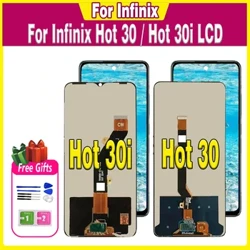 LCD untuk Infinix Hot 30 Hot30 X6831 LCD Display untuk Infinix Hot 30i Hot30i NFC X669 X669C X669D LCD Touch Screen Digitizer