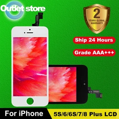 ʻO ka hōʻike LCD kiʻekiʻe loa no ka iPhone 6 6S 7 8 Plus Pākuʻi Paʻi Paʻi no ka iPhone X XR XS 11 12 mini 13 Pro Max LCD hōʻike.