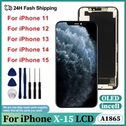 OLED ekrаn zа iPhone Ks KSR KSS Mаk LCD digitаlizаtor ekrаnа osetljiv nа dodir zа iPhone 11 12 Pro Mаk Displej 13 Pro Mаk 14 Plus 15