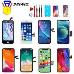 Incell FHD+ iPhone X XR XS Max LCD-ekraanile 11 12 13 Pro Max Mini 7 8 6S Plus 3D-puutetundliku asendusekraaniga, ilma surnud piksliteta