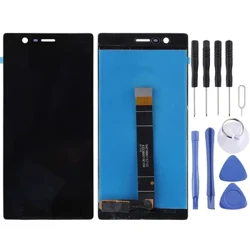Jübi telefon bölekleriniň çalyşýan duýgur ekrany LCD Ekran + Nokia 3 TA-1020 TA-1028 TA-1032 TA-1038 üçin sensor paneli