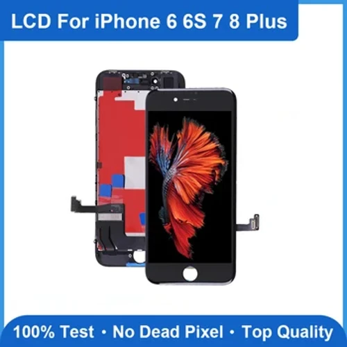 Elekworld grau a + para iphone 8 7 6s 6 plus tela lcd de substituição display toque digitador assembléia sem pixel morto