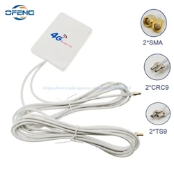 Ăng Ten 4G LTE Router Ăng Ten Ngoài 3G TS9 CRC9 Đầu Nối SMA Cái 4G LTE Với 2M Cho Huawei ZTE 3G 4G LTE Router Modem