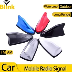 Ăng-ten đài FM AM phổ thông trên ô tô Ngoài trời Tăng cường tín hiệu di động tầm xa Xe chống nước Ăng-ten vây cá mập có bộ khuếch đại
