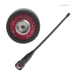 Dual Band Antenne Hun SMA-F UHF VHF til BAOFENG Radio til KENWOOD Walkie Talk C5AB