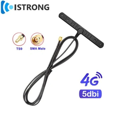 4G Full-Band Patch ya Nje Antena 5dbi Simu ya Mkononi Gari Omni Signal Booster WCDMA DTU GSM GPRS Network Amplifier TS9 SMA Kiume