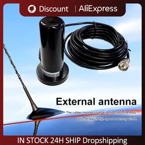 Antenă radio 136-174/400-470Mhz Conector BNC mamă pentru vehicul/Automobile Radio mobilă Antenă dublă bandă VHF/UHF