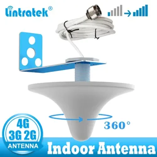 Lintratek 2G 3G 4G Ăng Ten Trong Nhà 360°Cover Omni Ăng Ten Trần 800-2700 MHz Cho Điện Thoại Di Động tăng Cường Bộ Lặp Tín Hiệu