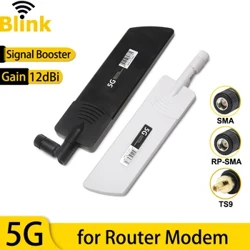 5G WiFi Router Antenă 40dBi Booster Interior 4G 3G 2G GSM Amplificator de semnal pentru rețea mobilă Antenă Omni cu bandă completă TS9 SMA RP-SMA