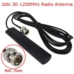 3dbi 30-1200MHz mobilradioantenne glasmontering BNC han radioantenne til bil 3M