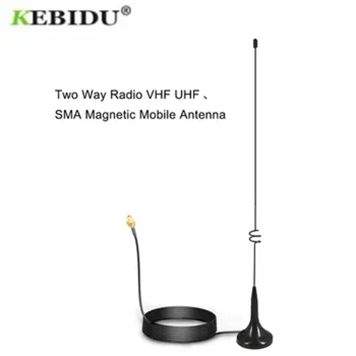 ʻElua ala Radio VHF UHF SMA Magnetic Mobile Antenna UT-108UV no ka BAOFENG CB Radio Walkie Talkie UV-5R UV-B5 UV-B6 GT-3