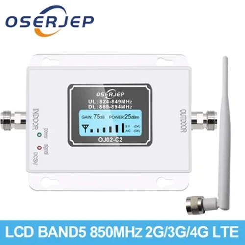 850 MHz Repeater 70 dB Repetidor CDMA 850 MHz 2G 3G Handy LTE Band5 Booster, GSM Signalverstärker + Innenantenne