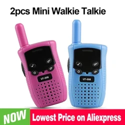 Neie Mini Walkie Talkie Kanner Handheld Transceiver Long Range Portable Walkie Talkie Kid Zwee Wee Radio Jong Meedchen Gebuertsdagscadeauen