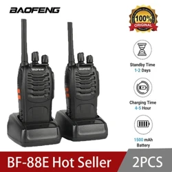 I-Baofeng BF-88E PMR Handheld Intercom Communicator 16 Channel Ingxoxo Yebanga elide i-Walkie Talkie 5W 446MHz Irediyo Yasekhaya Yehhotela