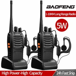 Baofeng – walkie-talkie BF-888S 888s UHF 5W 400-470MHz BF888s BF 888S H777, Radio bidirectionnelle longue portée pour hôtel de chasse, 1/2 pièces