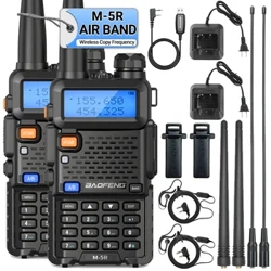 1/2 Baofeng M-5R Air Band Walkie Talkie Full Band Wireless Copy Tần số tầm xa VHF UHF UV-5R K5 Di động Ham Radio hai chiều