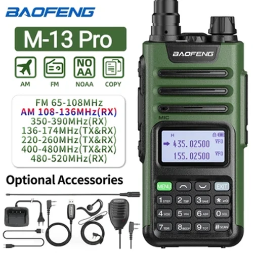 Baofeng M-13 Pro Walkie Talkie Ea Fa'aili Fa'aili Ualesi Kopi Fa'alava Fa'aigoa C Ta'avale Umi Va'aiga Lua Ala Leitio Transceiver Fa'aleleia le UV K