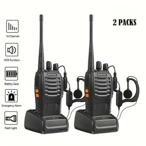 2 kom BF-888S Walkie Talkie Dvosmjerni komunikacijski radio 400-470MHz Walkie-Talkies dugog dometa za rad na otvorenom