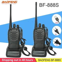 2 Stück/Set Baofeng BF-888S Walkie Talkie Tragbarer Radiosender BF888s BF 888S Amateur-Zwei-Wege-Empfänger Sender Transceiver