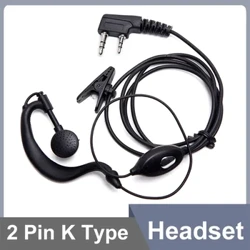 Слушалки UV18Pro со 2 пински QuanSheng UVK5 Слушалки UVK6 UV5R Plus BF DM-1701 UV17 Plus Слушалки со воздушна цевка за воки токи Двонасочно радио