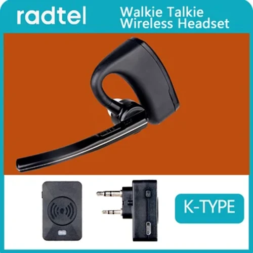 Walkie talkie Headset na Tugma sa Bluetooth Handsfree PTT Earpiece Headphone para sa Radtel RT-490 RT-830 RT-470 RT-470X RT-890RT12
