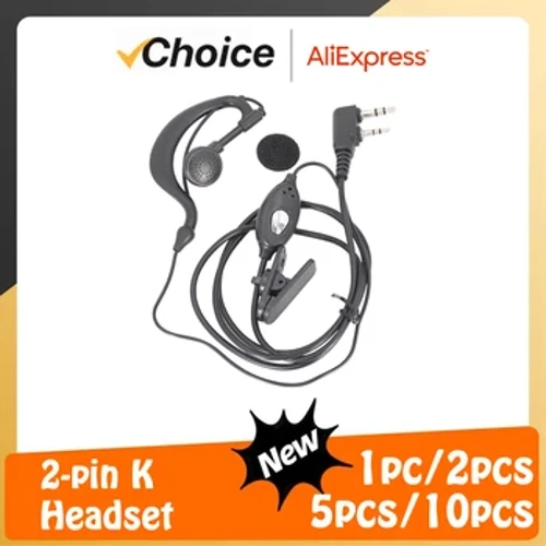 Walkie Talkie Headset QuanSheng UVK5 Earpiece UVK6 UV5R Plus DM-1701 BFUV-13 UV17 Plus Air Tube Headphone BF UV5R Two Way Redio