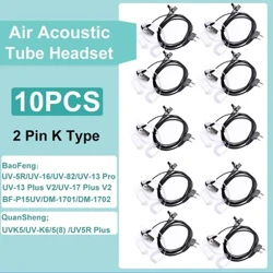 I-QuanSheng UV5R Plus Headset Acoustic UVK5 Baofeng Walkie Talkie UV5R UV82 UV-S9 Plus Air Tube Earpiece UV-16 Pro UV-13 Pro Umsakazo