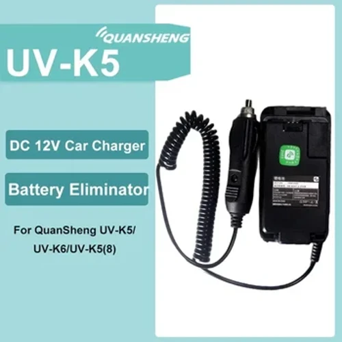 UV-K5 Eliminator de baterii încărcător auto 12V Tensiune de intrare pentru Radio Quansheng UVK5 UV-K6 UV-K58 UV-5RPLUS WALKIE Accesorii talkie