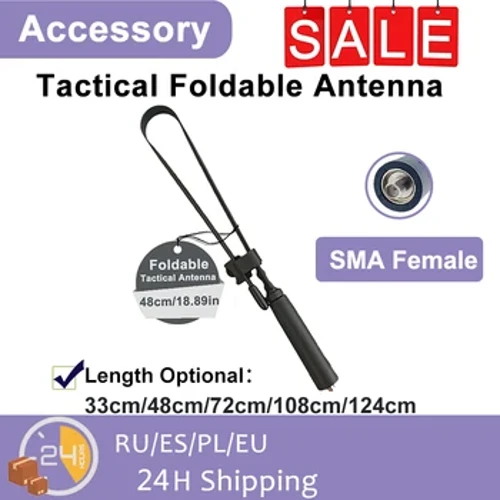 Walkie Talkie CS Tactical SMA-F ausklappbar Antenne 144/430Mhz Fir Quansheng UV-K5 UV-K6 Baofeng UV-9R Pro UV-16Plus UVS9 Ham Radio