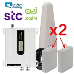 Mobily Zain Cellulaire Versterker Repeater 2g 3g 4g Communicatie Versterker Antenne 900 1800 2100 Met Eén/twee Antennes