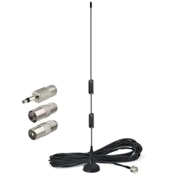 AM/FM Antenna Magnetic Base FM Leitio Antenna mo Vitio i totonu ma 3 Fetuuna'i Fale faletifaga Stereo Receiver Tuner