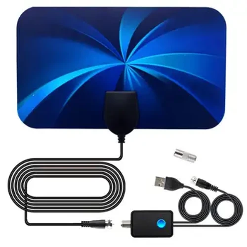 Miễn phí Vận Chuyển 25DBI Độ Lợi Cao Trong Nhà TRUYỀN HÌNH Kỹ Thuật Số Ăng Ten 8K 4K 1080P HDTV Ăng Ten Cho DVB-T DVB-T2 500 Dặm VHF UHF Ký