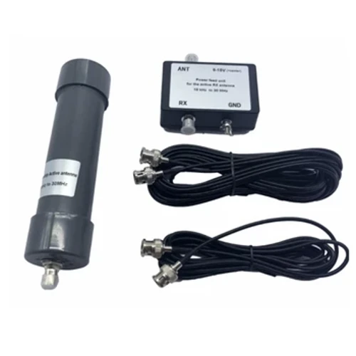 Universal 10 kHz-30 MHz Mini Whip Active Antenna Replacement with BNC to BNC Connection Cable for Radio Communication K1KF