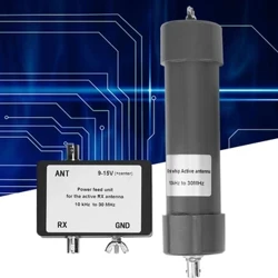 Amnewid Antena Actif Chwip Mini Cyffredinol 10 kHz-30 MHz gyda Chebl Cysylltiad BNC i BNC ar gyfer Cyfathrebu Radio