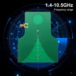 2,4G Bildübertragungsantenne 7dBi Breitband-Richtantenne mit hoher Verstärkung 1,4-10,5 GHz für Funksignalübertragung Empfangen