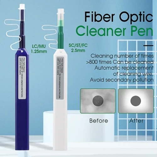 2 STK/parti FTTH Optisk Fiber-rengøringspenværktøj 2,5 mm LC MU 1,25 mm SC FC ST LC-stik Optisk Smart Cleaner