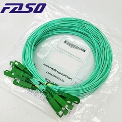 100 pces 3.5 medidores sc/APC-SC/apc cabo de remendo de fibra óptica simplex 1.6mm único modo g657a2 aqua lszh cabo de fibra óptica para frança