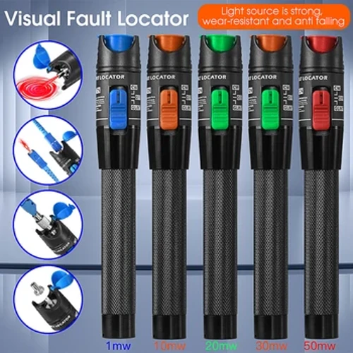 Penna del tester per cavi in ​​fibra ottica FTTH Comptyco 1/10/20/30/50MW Locarogatore di guasto visivo SC/FC/ST 2,5 mm Interfaccia VFL 5-50 km