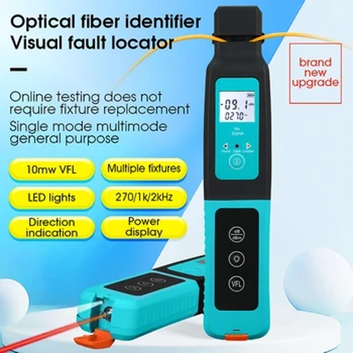 COMPTYCO AUA-40 Glasfaser-Identifikator, Live-Glasfaser-Identifikator mit eingebauter LED, 10 mW, visueller Fehlerorter, 800–1700 nm SM MM