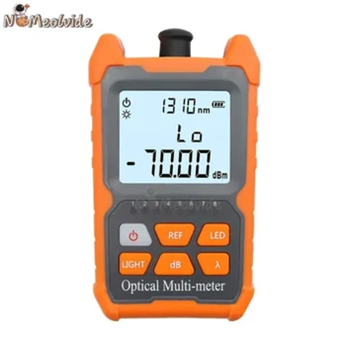 Elde Taşınan Mini Optik Güç Ölçer -70+6 DBM Yüksek Kaliteli OPM Kuru Pil Mini OPM Destek Aydınlatma