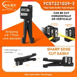 FCST 45-162 45-163 45-165 Fiber Optic Stripper Coaxial Cable Stripper Optical Cable Slitter Tool Beam Tube Stripper