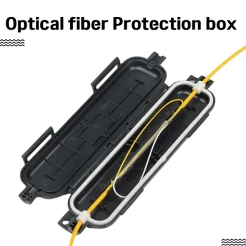 10pcs DROP CABLE Rotection กล่อง Optical Fiber กล่องป้องกันความร้อนท่อหดเพื่อป้องกัน Splice FTTH ประเภทกล่องกันน้ำ